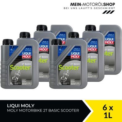 Liqui Moly Motorbike 2T Basic Scooter 6x1 Liter