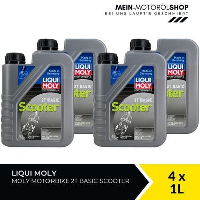Liqui Moly Motorbike 2T Basic Scooter 4x1 Liter