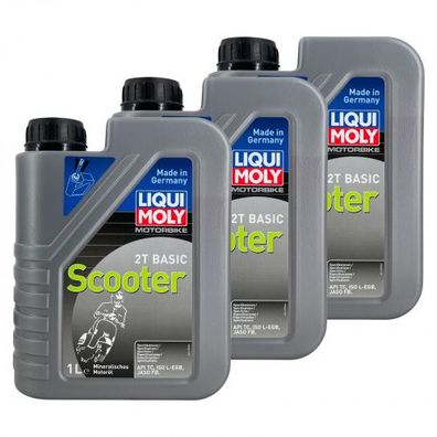 Liqui Moly Motorbike 2T Basic Scooter 3x1 Liter