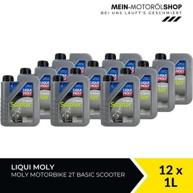 Liqui Moly Motorbike 2T Basic Scooter 12x1 Liter