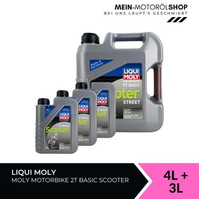 Liqui Moly Motorbike 2T Basic Scooter 4 + 3 Liter