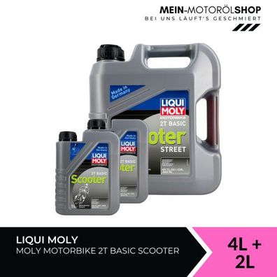 Liqui Moly Motorbike 2T Basic Scooter 4 + 2 Liter