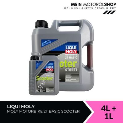 Liqui Moly Motorbike 2T Basic Scooter 4 + 1 Liter