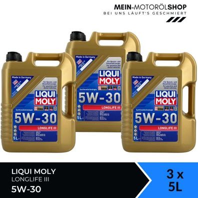 Liqui Moly Longlife III 5W-30 3x5 Liter