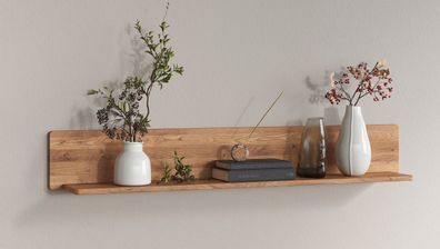 Wandregal 149cm "Kent" Wildeiche massiv