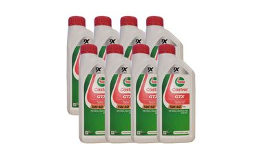 Castrol GTX 5W-40 A3/ B4 MB 229.3 VW 502 00/ 505 00 8x1 Liter Motoröl