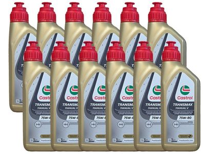 Castrol Transmax Manual V 75W-80 12x1 Liter Getriebeöl