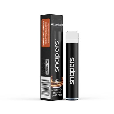 Snapers eco+ E-Zigaretten System Akkuträger 500mAh Schwarz für eco+ Pods