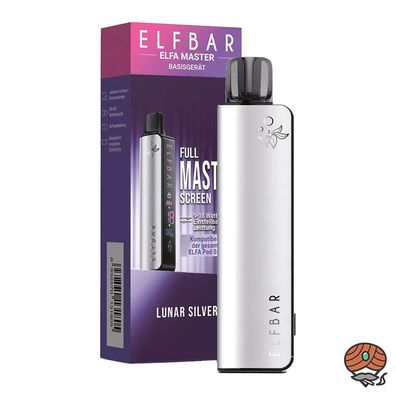 ELFBAR ELFA MASTER E-Zigaretten Akku LUNAR SILVER verwendbar mit ELFA PODS