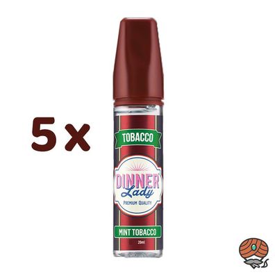 Dinner Lady MINT Tobacco Longfill Aroma für E-Zigaretten - Tobacco 5x 14ml