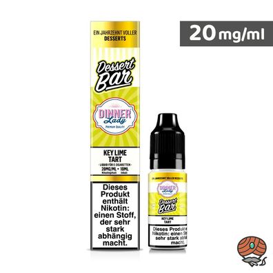 Dinner Lady Dessert Bar Key Lime Tart Nikotinsalz 20mg/ml Nikotin 10ml Liquid 50/50