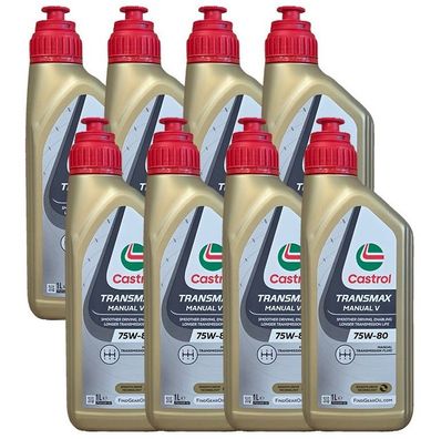 Castrol Transmax Manual V 75W-80 8x1 Liter Getriebeöl