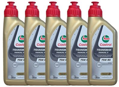 Castrol Transmax Manual V 75W-80 5x1 Liter Getriebeöl