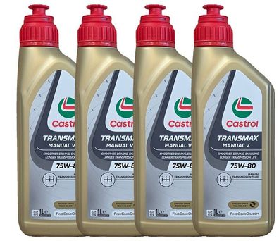 Castrol Transmax Manual V 75W-80 4x1 Liter Getriebeöl
