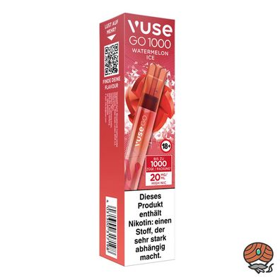 Vuse GO E-Shisha Watermelon ICE, 20mg Nik., max. 1000 Züge, Einweg-E-Zigarette