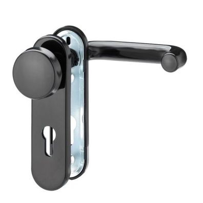 EDI Feuerschutzgarnitur Wechselgarnitur Kurzschild PZ Kunststoff schwarz