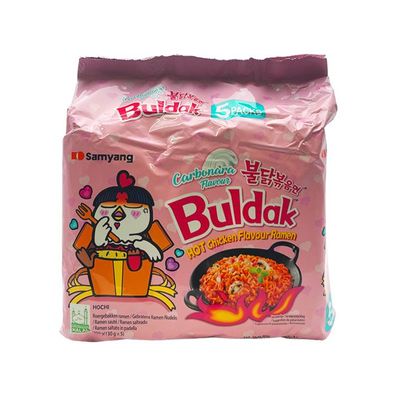 Buldak Carbonara Flavour - Chicken Instant Ramen 5x 130g