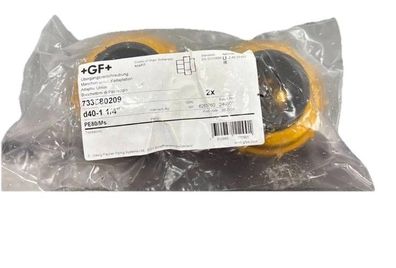 2x GF Verschraubung 3-teilig PE-80/Messing PN10