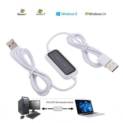 P79C PC-zu-PC USB 2.0 Datenkabel 1.6m für Schnell Übertragung Stabile Verbindung