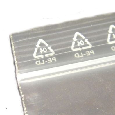 Druckverschlußbeutel transparent 70x100 mm (100Stück)