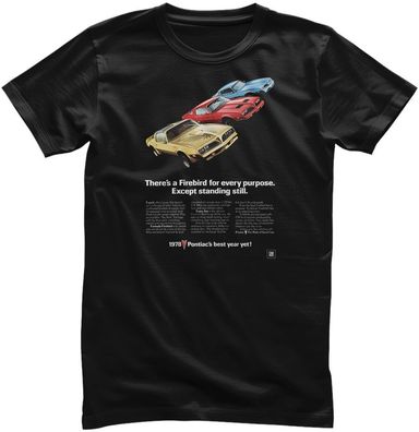 Pontiac T-Shirt Firebird 1978 Retro Add GM-1-VA008