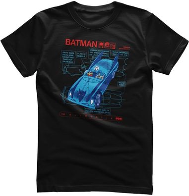 Batman T-Shirt Retro Batmobile WB-1-BAT052