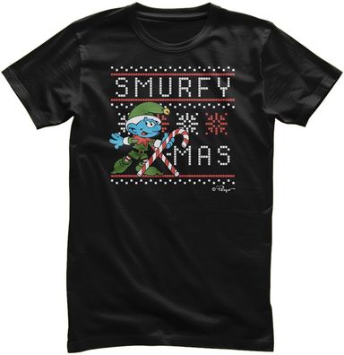 Die Schlümpfe T-Shirt Smurfy X-Mas RB-1-SMF009
