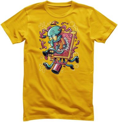 Spongebob T-Shirt Squidward Art Crash NIC-1-SB017