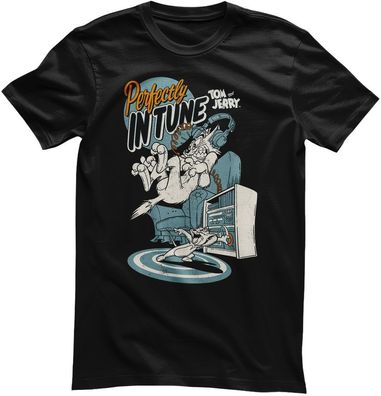 Tom &amp; Jerry T-Shirt-Perfectly In Tune WB-1-TJ003
