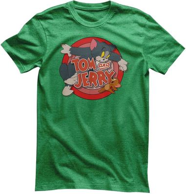 Tom &amp; Jerry T-Shirt-Retro Logo WB-1-TJ009