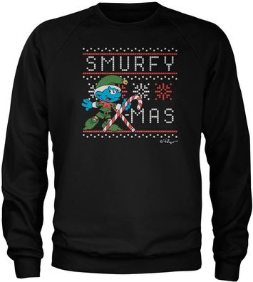 Die Schlümpfe Pullover Smurfy X-Mas Sweatshirt RB-3-SMF009