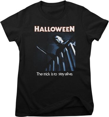 Halloween Damen T-Shirt Stay Alive Girly Tee PA-5-HAL004-PAPL3106