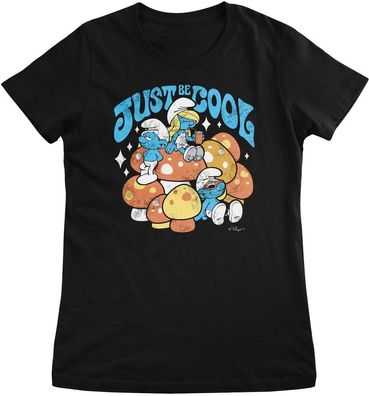 Die Schlümpfe Damen T-Shirt The Smurfs-Just Be Cool Girly Tee RB-5-SMF017