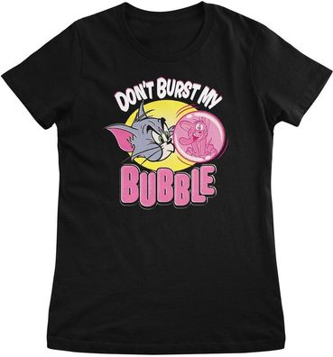 Tom &amp; Jerry Damen T-Shirt-Don't Burst My Bubble Girly Tee WB-5-TJ005