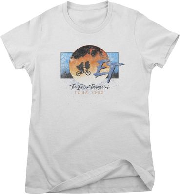 E.T. Damen T-Shirt The Extra Terrestrial World Tour Girly Tee UV-5-ET010