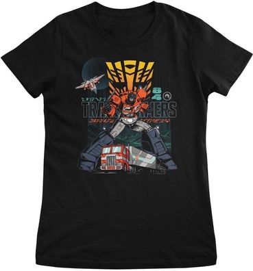 Transformers Damen T-Shirt Transformer 84 Retro Grid Girly Tee HSB-5-TF1032