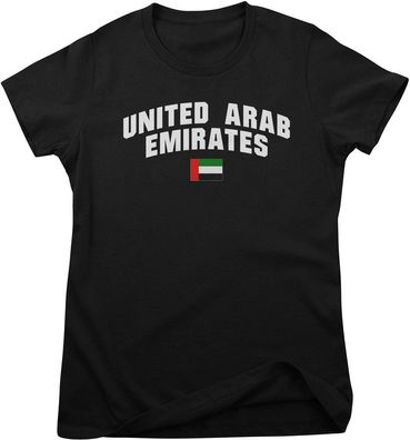 Flag Collection Damen T-Shirt United Arab Emirates Girly Tee HY-5-FL070