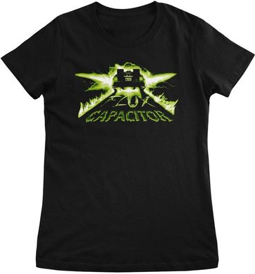 Back to the Future Damen T-Shirt Neon Flux Capacitor Girly Tee UV-5-BTTF023