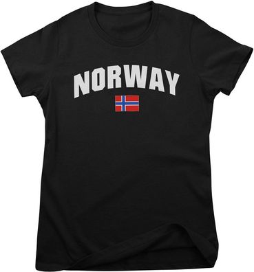 Flag Collection Damen T-Shirt Norway Girly Tee HY-5-FL041
