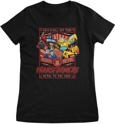 Transformers Damen T-Shirt Rock 'n Roll Out Tour Girly Tee HSB-5-TF1026