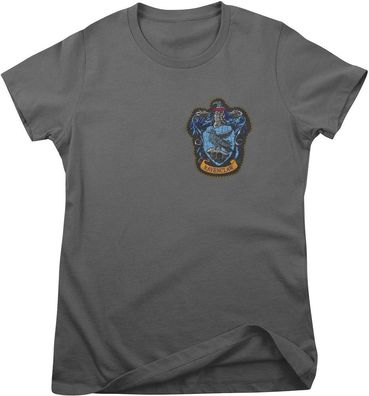 Harry Potter Damen T-Shirt Ravenclaw Chest Crest Girly Tee WB-5-HP018