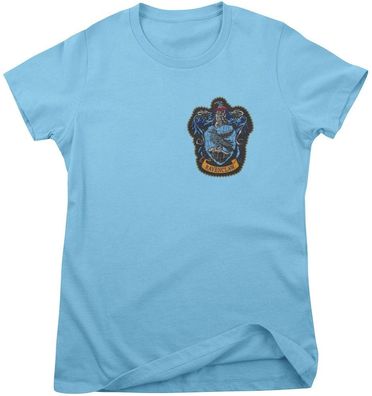 Harry Potter Damen T-Shirt Ravenclaw Chest Crest Girly Tee WB-5-HP018