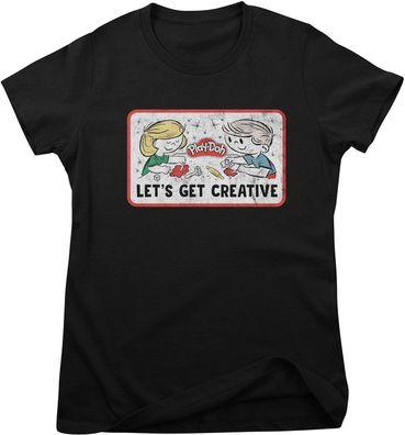 Play-Doh Damen T-Shirt-Let's Get Creative Girly Tee HSB-5-PLDO003