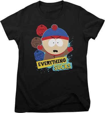 South Park Damen T-Shirt-Everything Sucks Girly Tee MTV-5-SP037