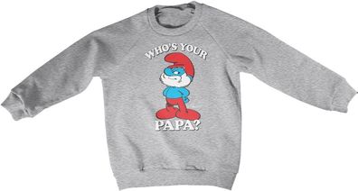 Die Schlümpfe Kinder Pullover Who's Your Papa? Kids Sweatshirt RB-31-SMF003-DTF574
