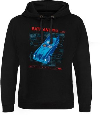 Batman Hoodie Retro Batmobile Epic WB-37-BAT052