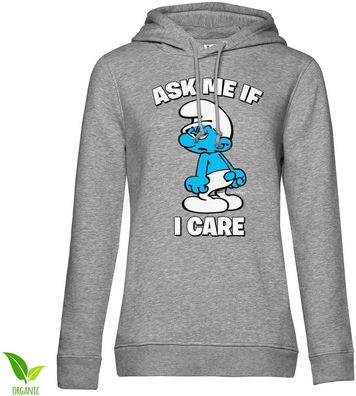Die Schlümpfe Damen Hoodie The Smurfs-Ask Me If I Care Girly RB-57-SMF001