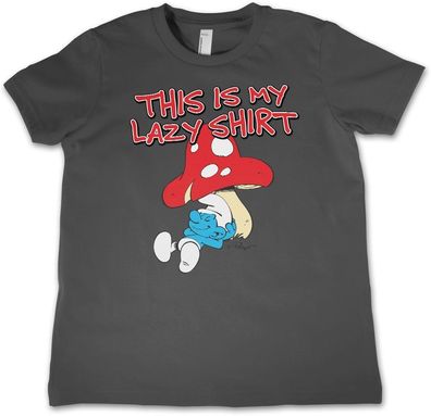 Die Schlümpfe Kinder T-Shirt The Smurfs-This Is My Lazy Shirt Kids Tee RB-12-SMF002