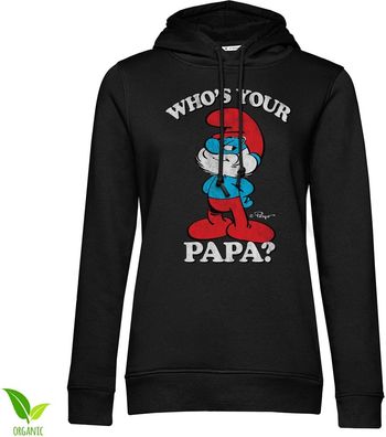 Die Schlümpfe Damen Hoodie Who's Your Papa? Girly RB-57-SMF003