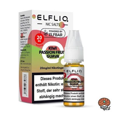 ELFLIQ by ELFBAR Kiwi Passionfruit Guava * 20mg/ml* Nikotinsalz, Liquid 10ml
